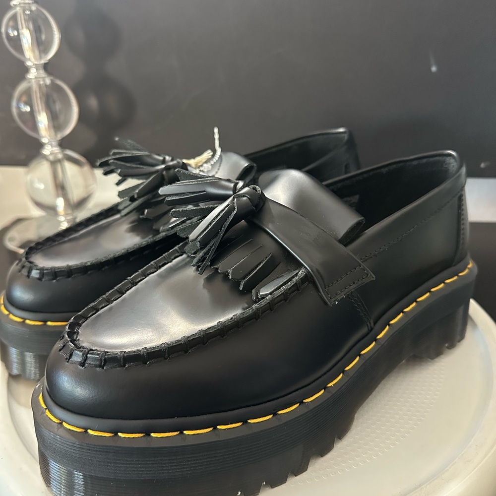 🆕Dr. Martens ADRIAN QUAD PLATFORM Tassel Loafers - Picture 3 of 17